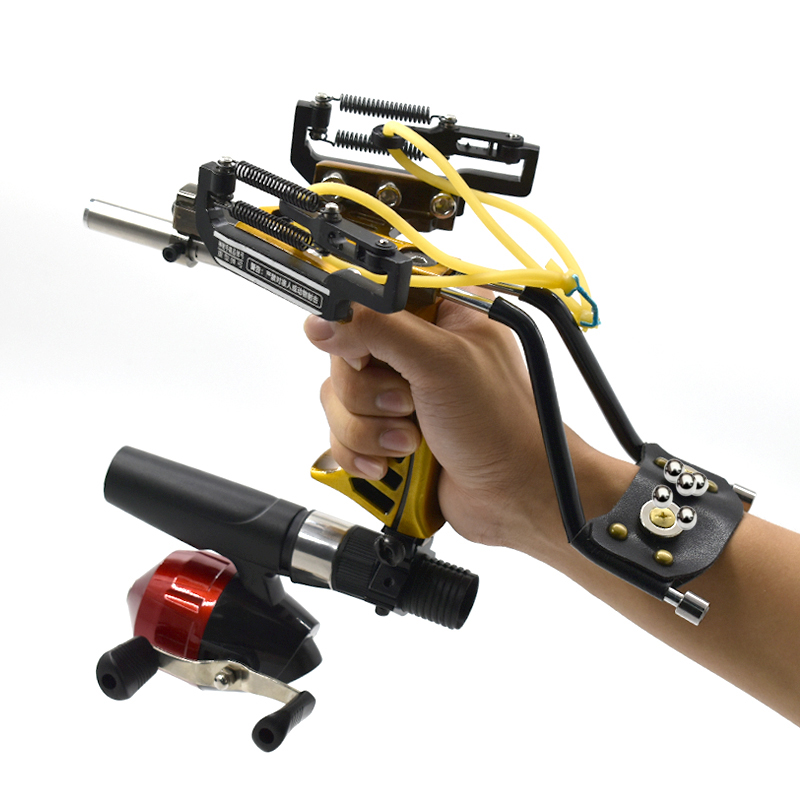 Speargun Rubber Band - Verbeterde Hand-Held Metal Slingshot Met Elastiekjes